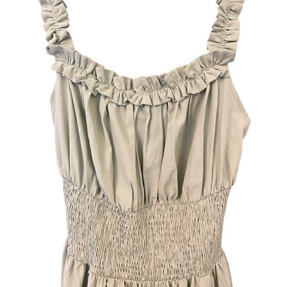 Scarlett Darkness Women's Sage Light Green Ruffle Dress Size Small - Picture 3 of 8